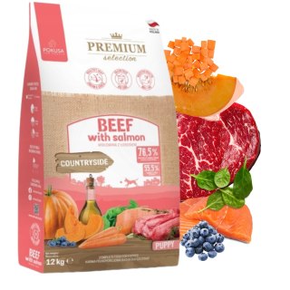 NA WAGĘ Pokusa Puppy BEEF&SALMON 3kg Wołowina i łosoś dla szczeniąt