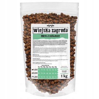 NA WAGĘ Wiejska Zagroda Karma indyk z królikiem 1kg S