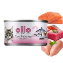 Ollo Cat nr 2 Tuna & Chicken with Salmon in broth