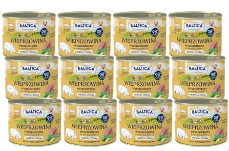 PAKIET BALTICA SMAKI REGIONÓW Kot dorosły Wieprzowina 12X185g