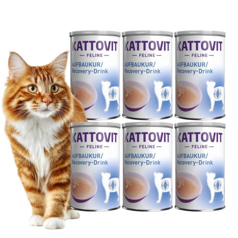 PAKIET KATTOVIT DRINK RECOVERY DLA KOTA 6X135 ML