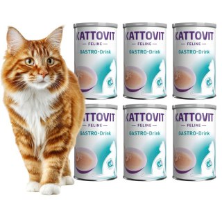 PAKIET KATTOVIT Gastro-Drink kurczak 6X135ml na zaburzenia żołądkowo-jelitowe