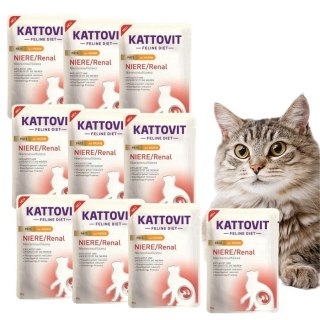 PAKIET KATTOVIT SASZETKA PATE RENAL KURCZAK 10X85g dieta dla kotów