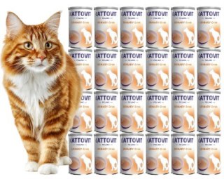PAKIET Kattovit CAT Feline Urinary Drink Karma mokra z kurczakiem 24X135ml