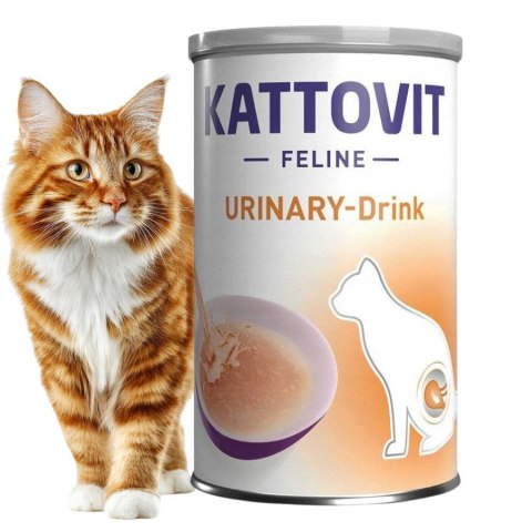 PAKIET Kattovit CAT Feline Urinary Drink Karma mokra z kurczakiem 24X135ml