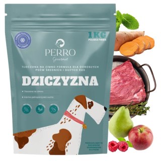PERRO Gourmet Dziczyzna 1kg karma tłoczona na zimno dla psa