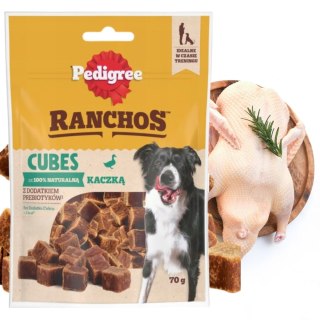 Pedigree Ranchos Cubes z Kaczką 70g Treserki Przysmak Dla Psa
