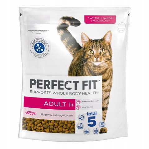 PerfectFit Adult+ Łosoś Sucha karma dla kota dorosłego z łososiem 750g