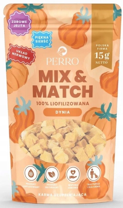 Perro MIX & MATCH przysmaki liofilizowane DYNIA 15g