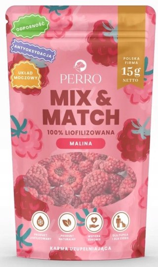 Perro MIX & MATCH przysmaki liofilizowane MALINA 15g