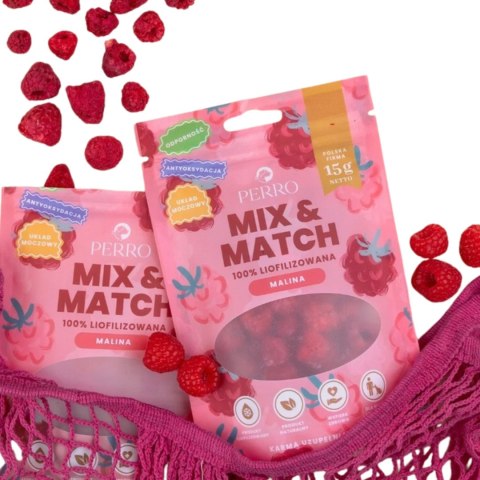 Perro MIX & MATCH przysmaki liofilizowane MALINA 15g