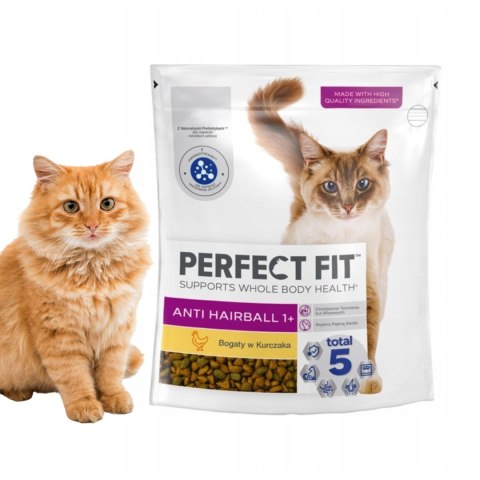 SUCHA KARMA PERFECT FIT ANTIHAIRBALL 1+ DLA KOTÓW Z KURCZAKIEM 750G