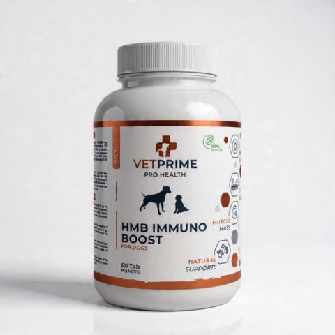 VETPRIME IMMUNO + HMB 60 TAB Odbudowa regeneracja mięśnia