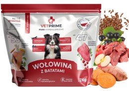 VETPRIME PURE HYPOALLERGENIC Wołowina z Batatami Karma dla Psa M/L 2kg