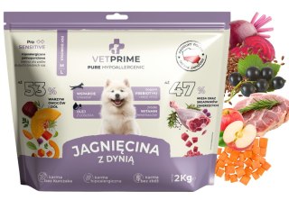 VETPRIME Pure Hypoallergenic Jagnięcina Dynia M/L 2KG