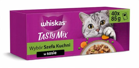 WHISKAS Karma Mokra Dla Kota 120x85g Mix Smaków Saszetki w Sosie