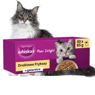 WHISKAS PURE DELIGHT 40X85 sasz Potr Pure Delight drób