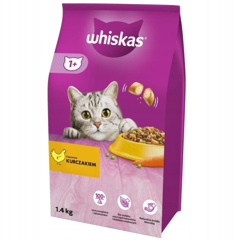 Whiskas Zestaw Karm dla Kota 3x1,4kg 3 Smaki Adult + Sterile