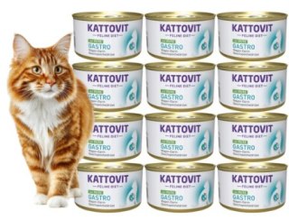 ZESTAW KATTOVIT GASTRO układ pokarmowy INDYK puszka dla kota 12X85g