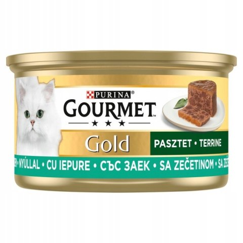 ZESTAW Purina GOURMET GOLD królik w pasztecie 12X85g
