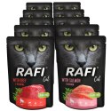 ZESTAW RAFI CAT 24x300 g - MIX SMAKÓW | ŁOSOŚ + WOŁOWINA | ulubione smaki