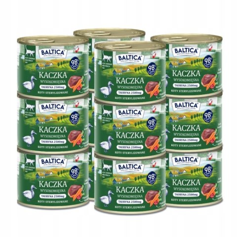 Zestaw dla kota BALTICA kaczka monobiałkowa 12x185g