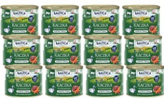 Zestaw dla kota BALTICA kaczka monobiałkowa 12x185g