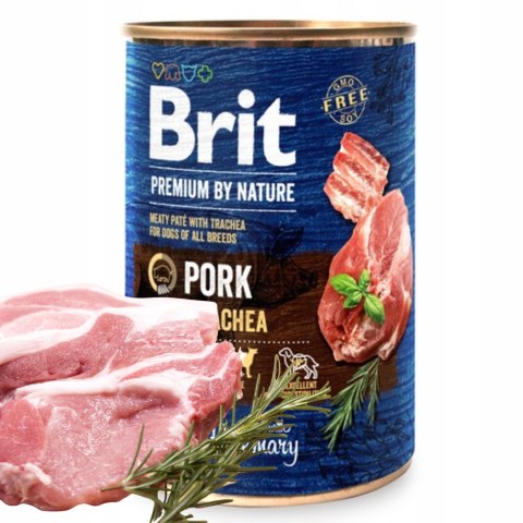 BRIT PREMIUM BY NATURE 400G PORK&TRACHEA