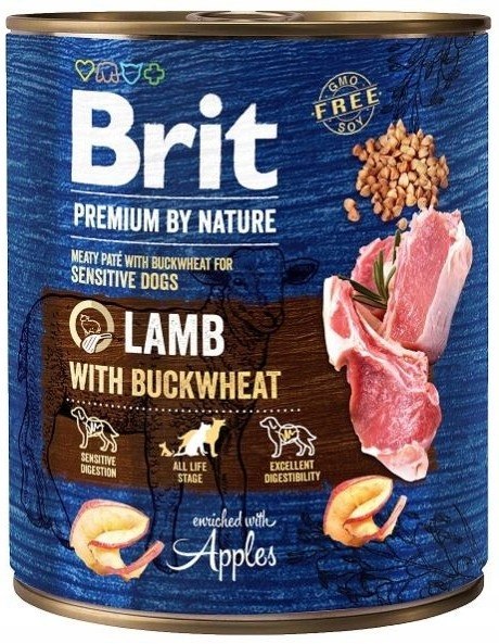BRIT PREMIUM BY NATURE 6X800G LAMB&BUCKWHEAT JAGNIĘCINA