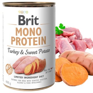 Brit MonoProtein Turkey&Sweet Potato 400 monoproteinowy indyk