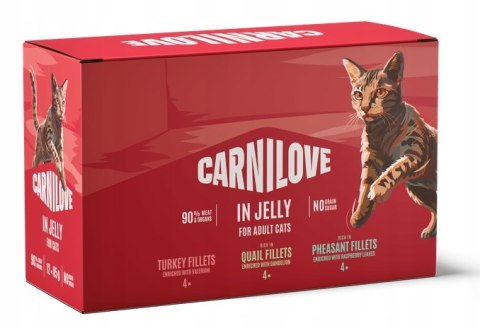 CARNILOVE CAT POUCH MULTIPACK 12X85G