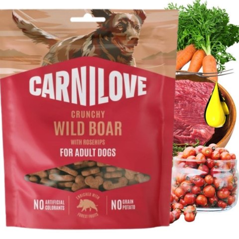 CARNILOVE Dog CRUNCHY Snack Wild Boar with Rosehips 200g