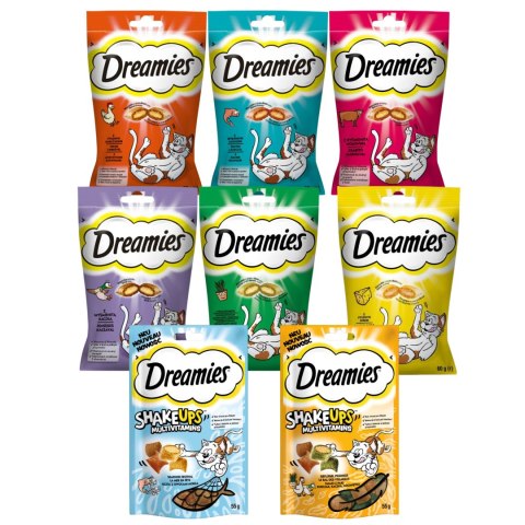 Dreamies Mix 8 PRZYSMAKÓW DLA KOTA Smaczki dla kota SHAKEUPS