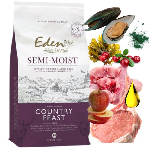 EDEN COUNTRY FEAST 10KG ADULT PÓŁWILGOTNA KARMA dla psa