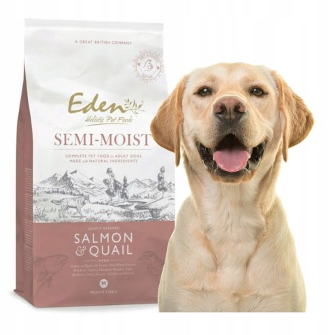 EDEN Salmon & quail - łosoś i przepiórka 10kg półmiękka karma