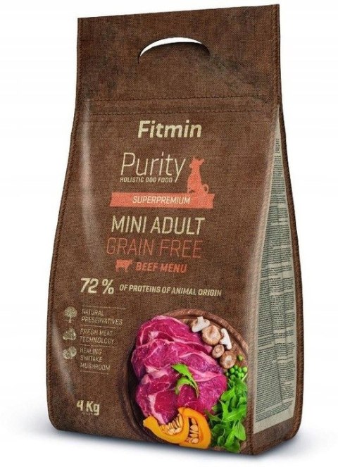 FITMIN PURITY ADULT MINI BEEF 4KG