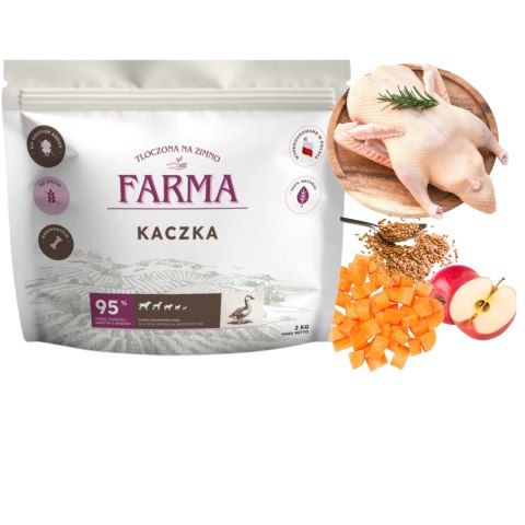 Farma z Kaczki - Hipoalergiczna Karma Tłoczona na Zimno dla Psów 12kg