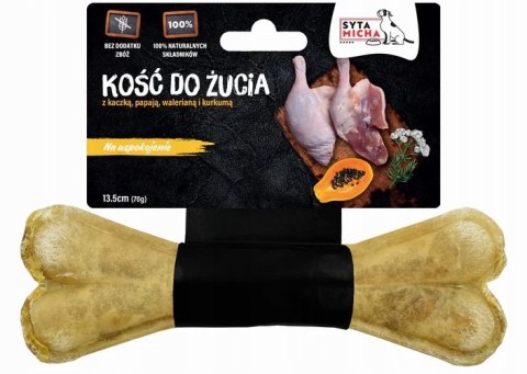 Kość Do Żucia dla Psa na Uspokojenie Kaczka Syta Micha 13,5cm