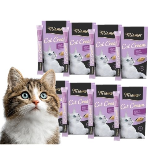 MIAMOR Cat Confect Malt Cream Kase Pasta z serem dla kota 48x15g