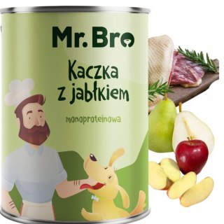 Mr. Bro Kaczka z Jabłkiem 400g Karma Mokra dla Psa Monoproteinowa