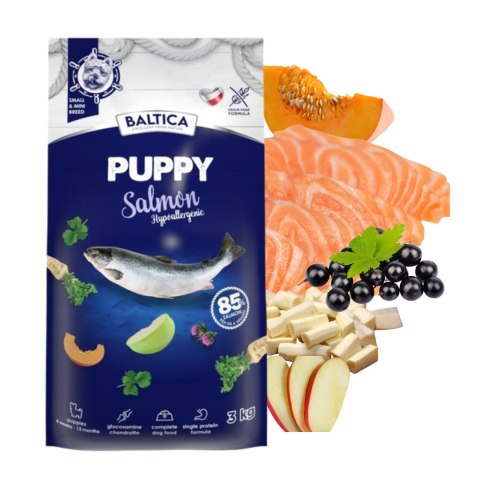 PAKIET BALTICA PUPPY Salmon Hypoallergenica z łososia szczenięta 2X3kg