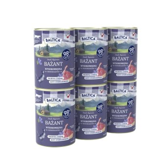 PAKIET BALTICA smaki regionów Kot dorosły Bażant 6x400g