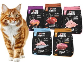 PAKIET PRÓBNY PAN MIĘSKO MIX SMAKÓW 2KG (5X400G) DLA KOTA WYBREDNEGO