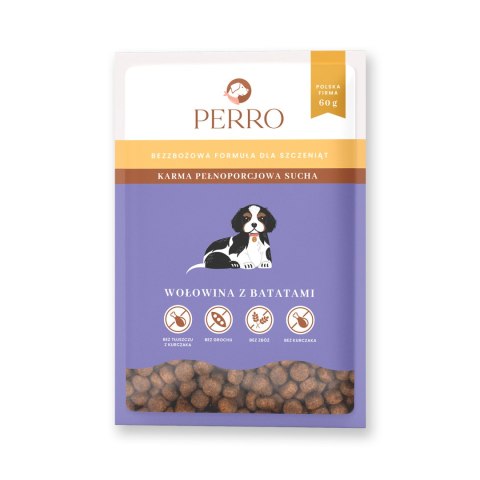 Perro JUNIOR Wołowina z batatami dla szczeniąt - próbka 60g
