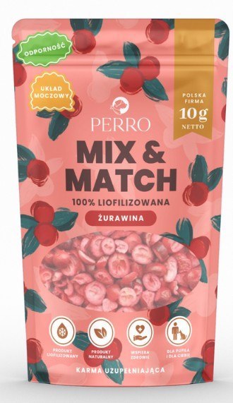 Perro MIX & MATCH LIOFILIZOWANA Przysmaki liofilizowane Żurawina 10g