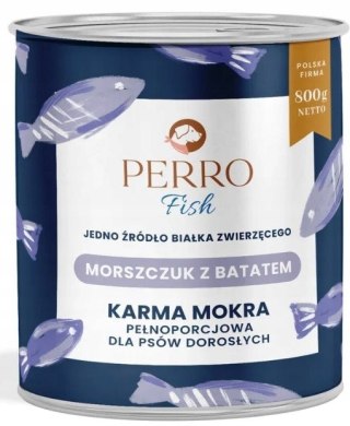 Perro Morszczuk z batatem dla psów dorosłych 800g