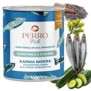 Perro Sardynka z Cukinią 800 g monobiałkowa karma mokra dla psa dorosłego