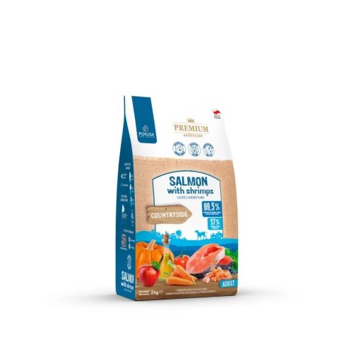Pokusa Premium Selection Salmon with Shrimps 3kg łosoś krewetki