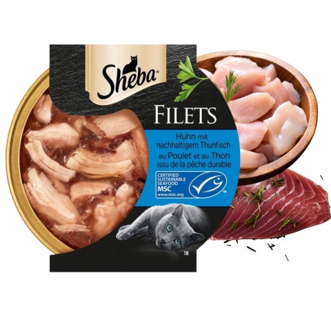 SHEBA TACKA KURCZAK TUŃCZYK W SOSIE 60G