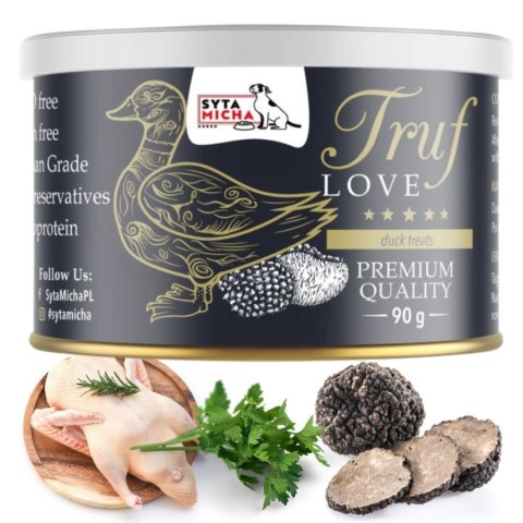 Syta Micha TrufLove smaczki dla psa z kaczką 90g Kaczka